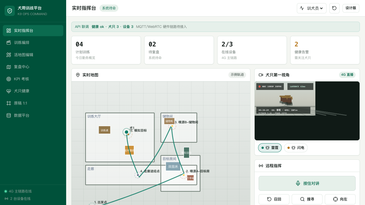 WEB 实时指挥台